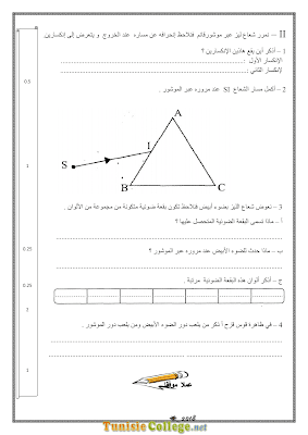 تحميل فرض تأليفي 2 علوم فيزيائية سنة تاسعة أساسي مع الاصلاح pdf, فرض تأليفي 2  فيزياء سنة 9, تمارين علوم فيزيائية سنة 9 مع الإصلاح physique 9 ème