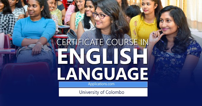 Certificate Course in English Language 2022 (No 42) – University of Colombo