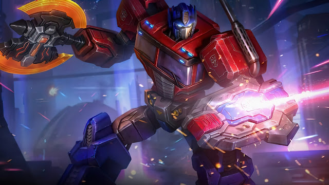 johnson optimus prime transformers skin mobile legends wallpaper hd