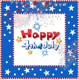 Happy 4th of july greeting card
