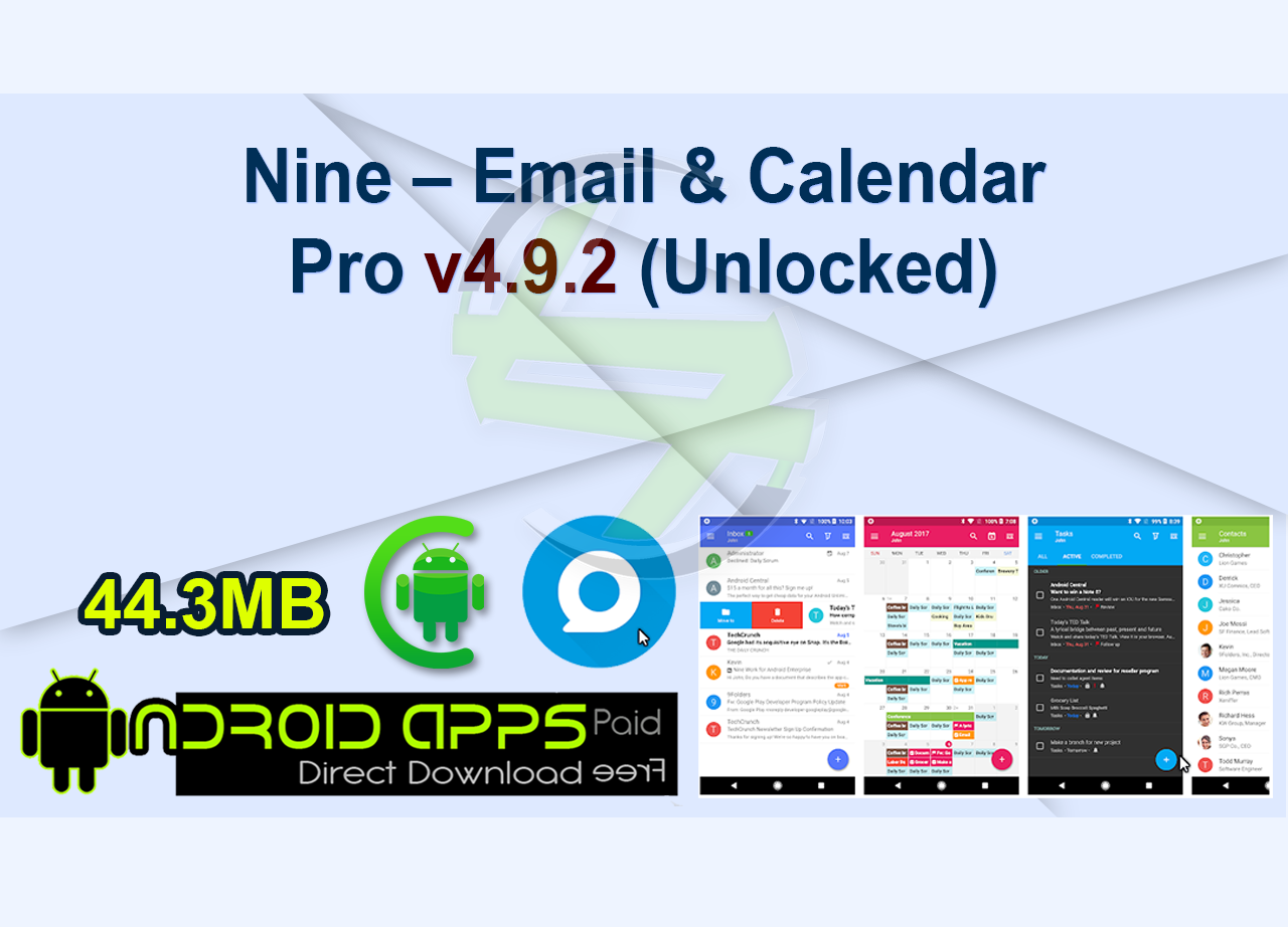Nine – Email & Calendar Pro v4.9.2 (Unlocked)