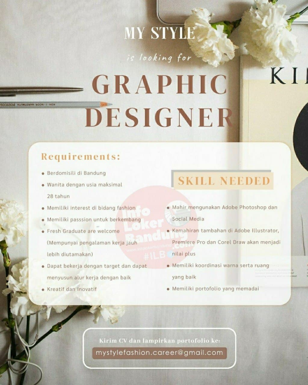 Lowongan Kerja Graphic Designer My Style Fashion Bandung Oktober 2021