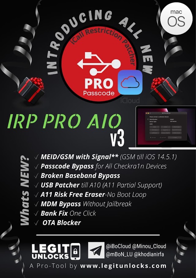 (Mac Only) iPro AIO V3 | MDM Unlock iPhone 5s to x Without Jailbreak