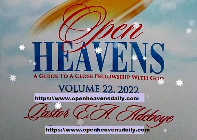 Open Heaven 21 January 2022 – Let There Be Light V