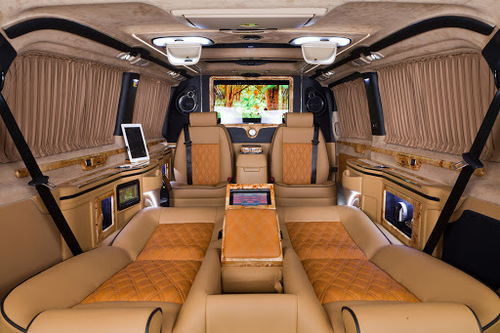 Most luxury vans are equipped with air conditioning and central heating systems for comfortable passengers during summers.