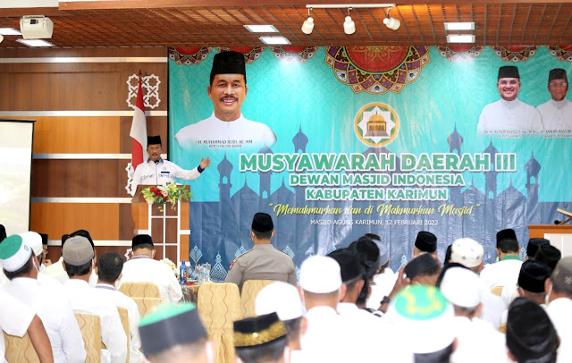 Hadiri Musda III DMI Kabupaten Karimun, Rudi Paparkan Program Pembangunan Batam