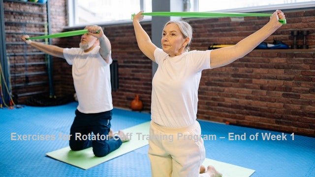 Exercises for Rotator Cuff Training Program – End of Week 1