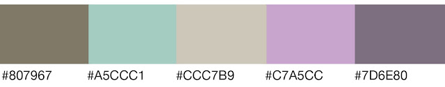 Pewter (#CCC7B9) Triad Color Theme