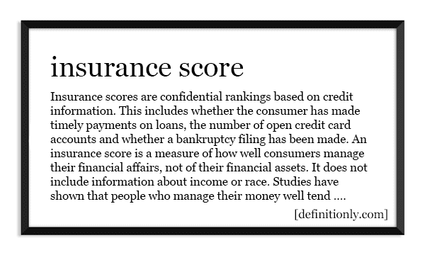 What is the Definition of Insurance Score?