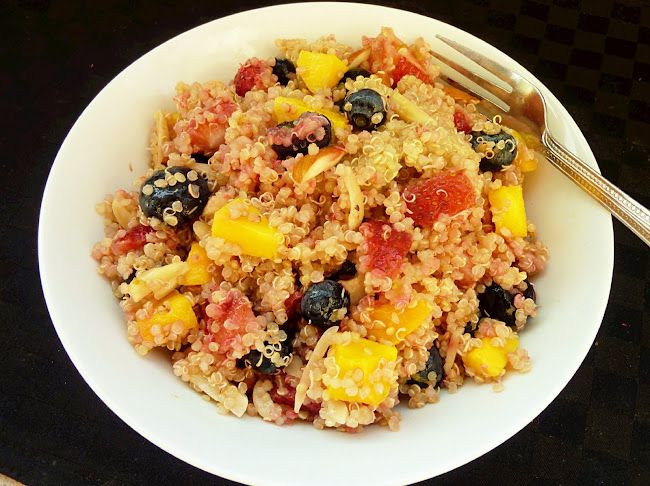 Quinoa Almond Fruit Salad Recipe