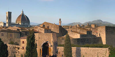 A scene from the TV series on the Medici family