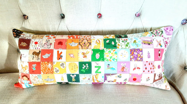 Patchwork Heather Ross Pillow by Heidi Staples of Fabric Mutt