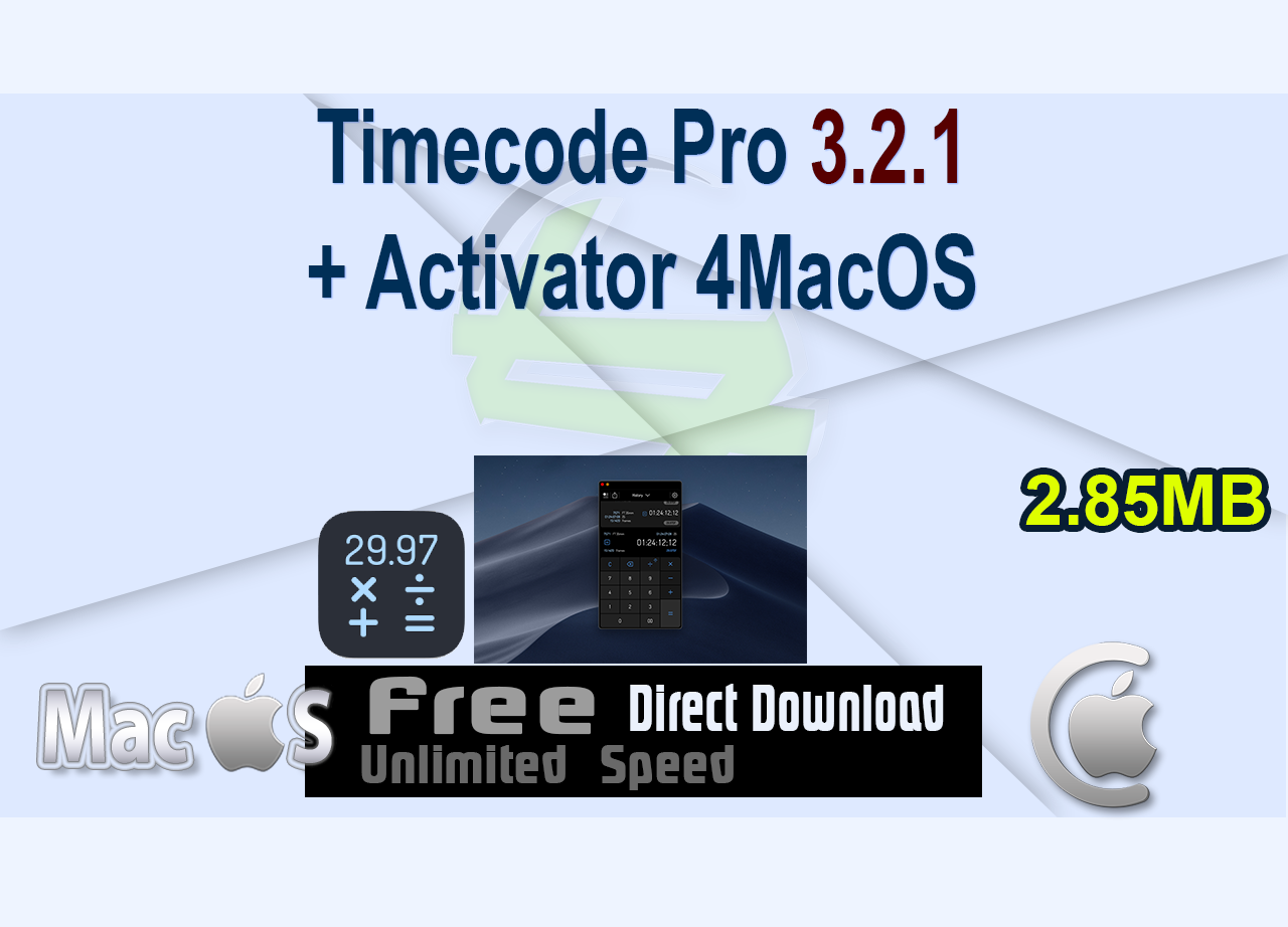 Timecode Pro 3.2.1 + Activator 4MacOS