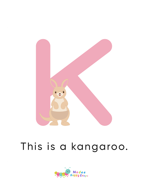 Letter K story for Kids - The Kangaroo