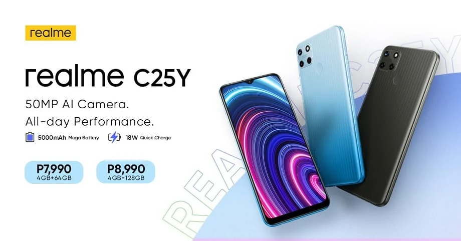 realme C25Y, first C-Series smartphone with 50MP AI Camera, arrives in the Philippines