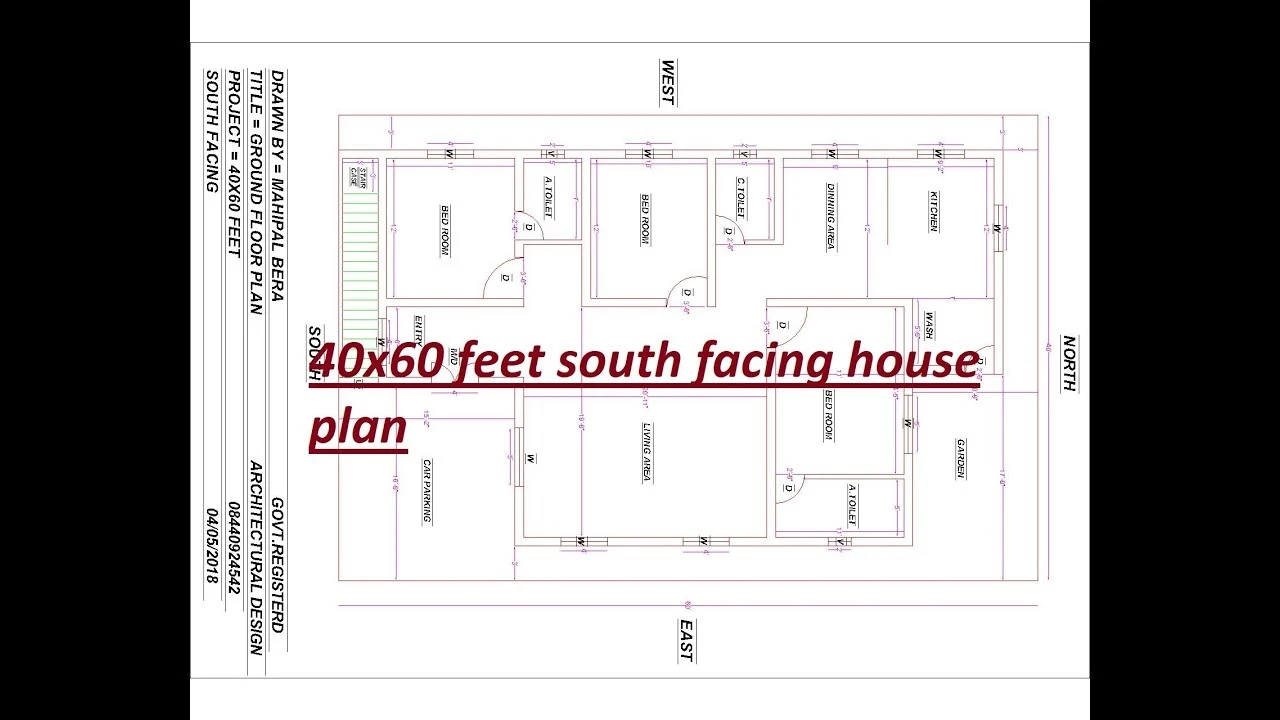 40X60 House Plans East Facing - 40x60 House Plans In Bangalore 40x60 Duplex House Plans In ...