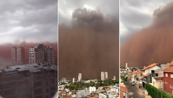 ¿Se cumple la profecía? Una extraña tormenta de arena oscurece los cielos de Sao Paulo (VIDEOS)