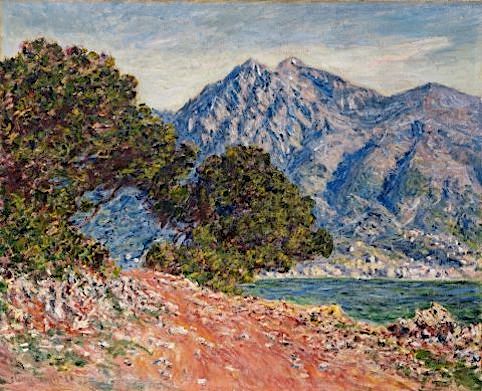 CLAUDE MONET (1840-1926) Mont Agel (1,151m - 3,776 ft) France - Monaco border  In Cap Martin près de Menton, Huile sur toile, 1884  65 x 82cm, Private Collection