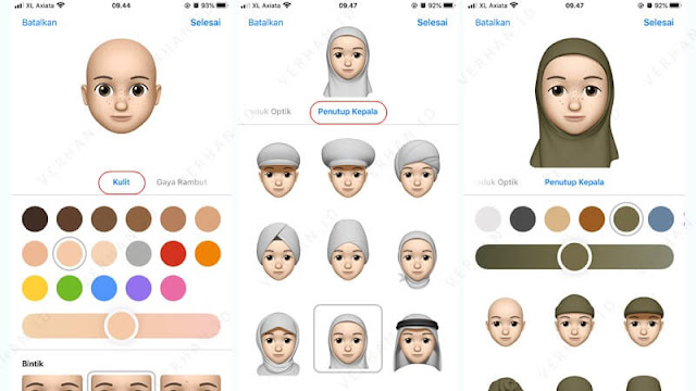 edit emot hijab di iphone