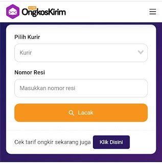 cek resi lewat aplikasi pihak ketiga