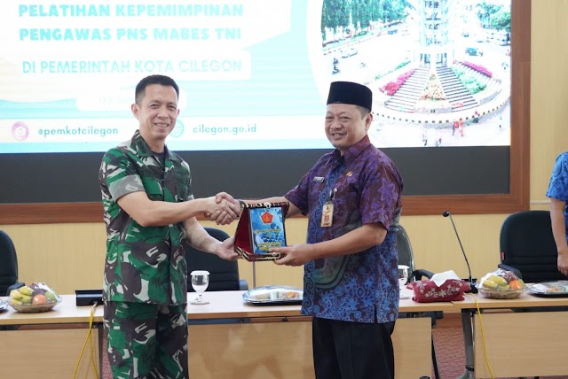 Pemkot Cilegon Terima Kunjungan 70 Peserta Pelatihan Kepemimpinan Pengawas PNS Mabes TNI