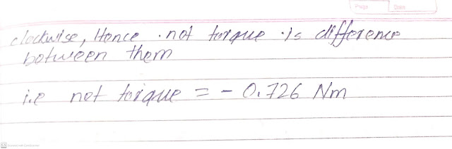 Forces F1=7.5N and F2=5.3N are applied tangentially to a wheel with radius 0.33m as shown in figure.What is the net torque on the wheel due to these two forces for an axis perpendicular to the wheel and passing through its center