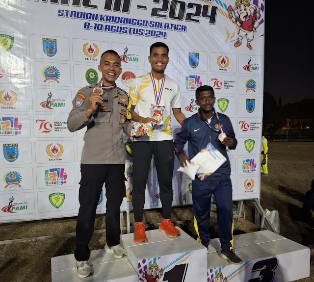 *Dua Atlet Polres Jember Menangkan Kejurnas Salatiga Masters Athletic Championship 2024*