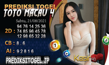 Prediksi Kasir4D Togel Macau Sabtu 21 Agustus 2021