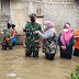 Dandim 0601/Pandeglang Bersama Bupati Tinjau Bencana Alam Banjir Di Kecamatan Patia