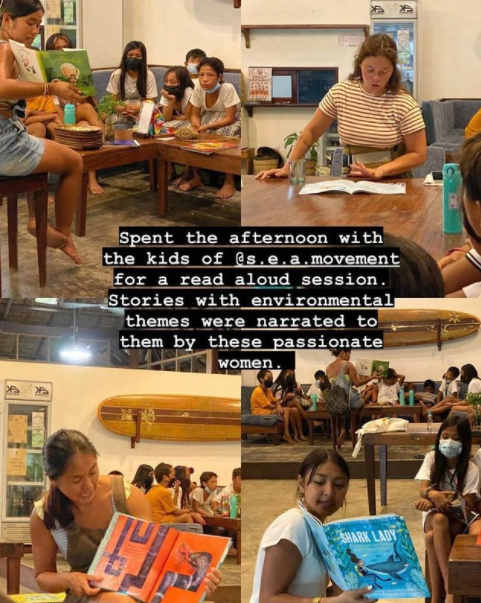 Nadine Lustre teaching kids about the environment