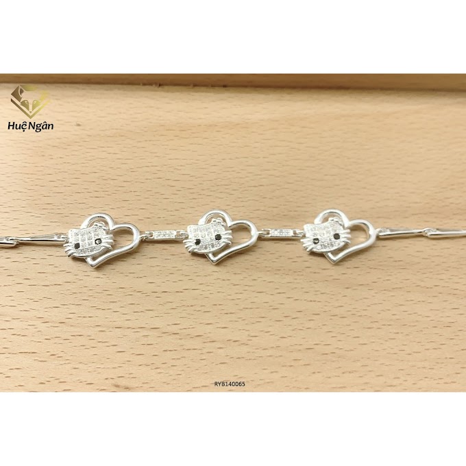 Mall Shop [ huengan_jewelry ] Lắc tay bạc 925 Huệ Ngân - Cat and heat RYB140065