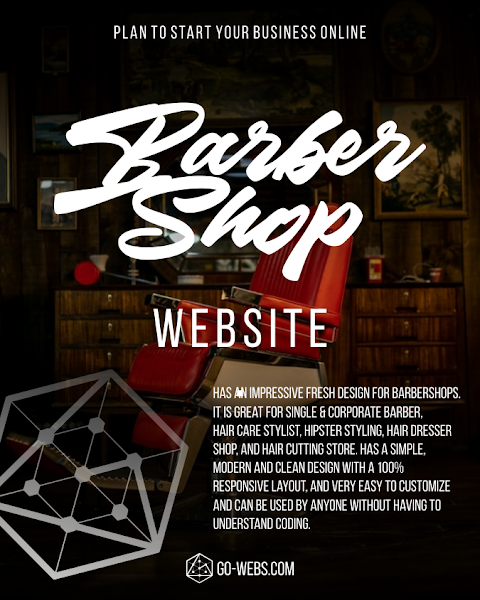 Website Barber Shop - Jasa Website Shena Labs