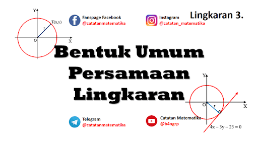 Bentuk Umum Persamaan Lingkaran