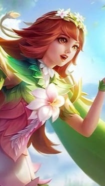 mathilda floral crown elite skin wallpaper hd mobile legends