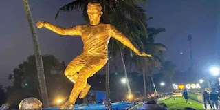 Controversy erupts over installation of statue of Cristiano Ronaldo in Goa