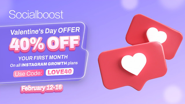 Valentine’s Day promotion at Social Boost