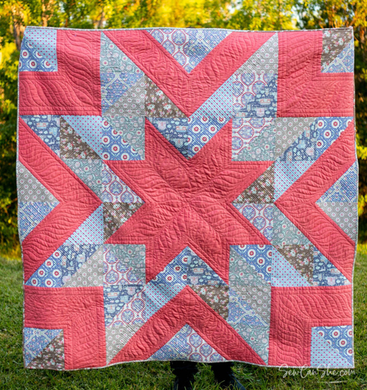 Big Star Quilt designed by Caroline of Sew Can She