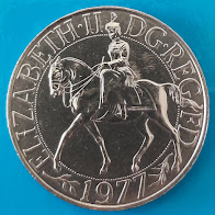 Moeda de 25 Pence de 1977