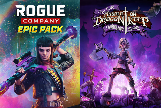 Tiny Tinas Assault On Dragon Keep y el Epic Pack de Rogue Company se pueden descargar gratis en Epic Games.