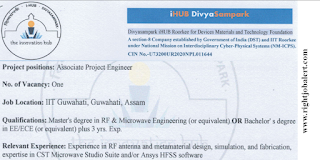 Associate Project Engineer Jobs in Indian Institute Of Technology