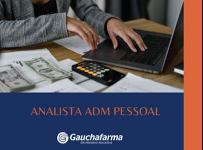 Gauchafarma contrata Analista Adm Pessoal em Porto Alegre