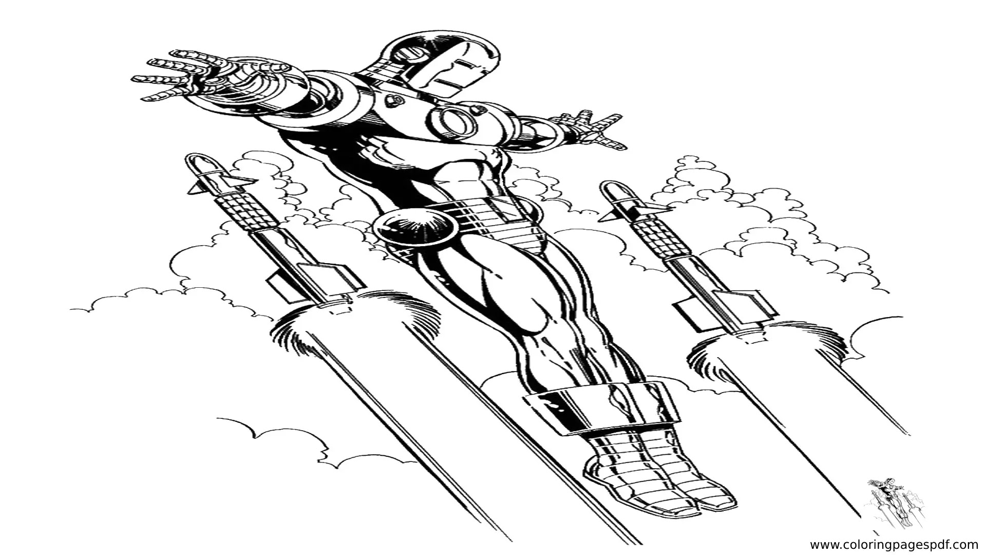Marvel Iron Man Coloring Pages