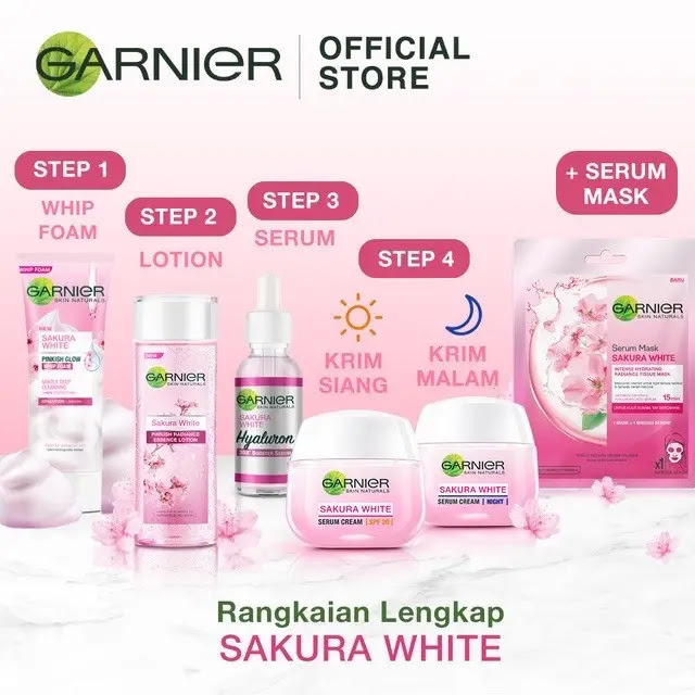 Urutan Pemakaian Garnier Sakura White