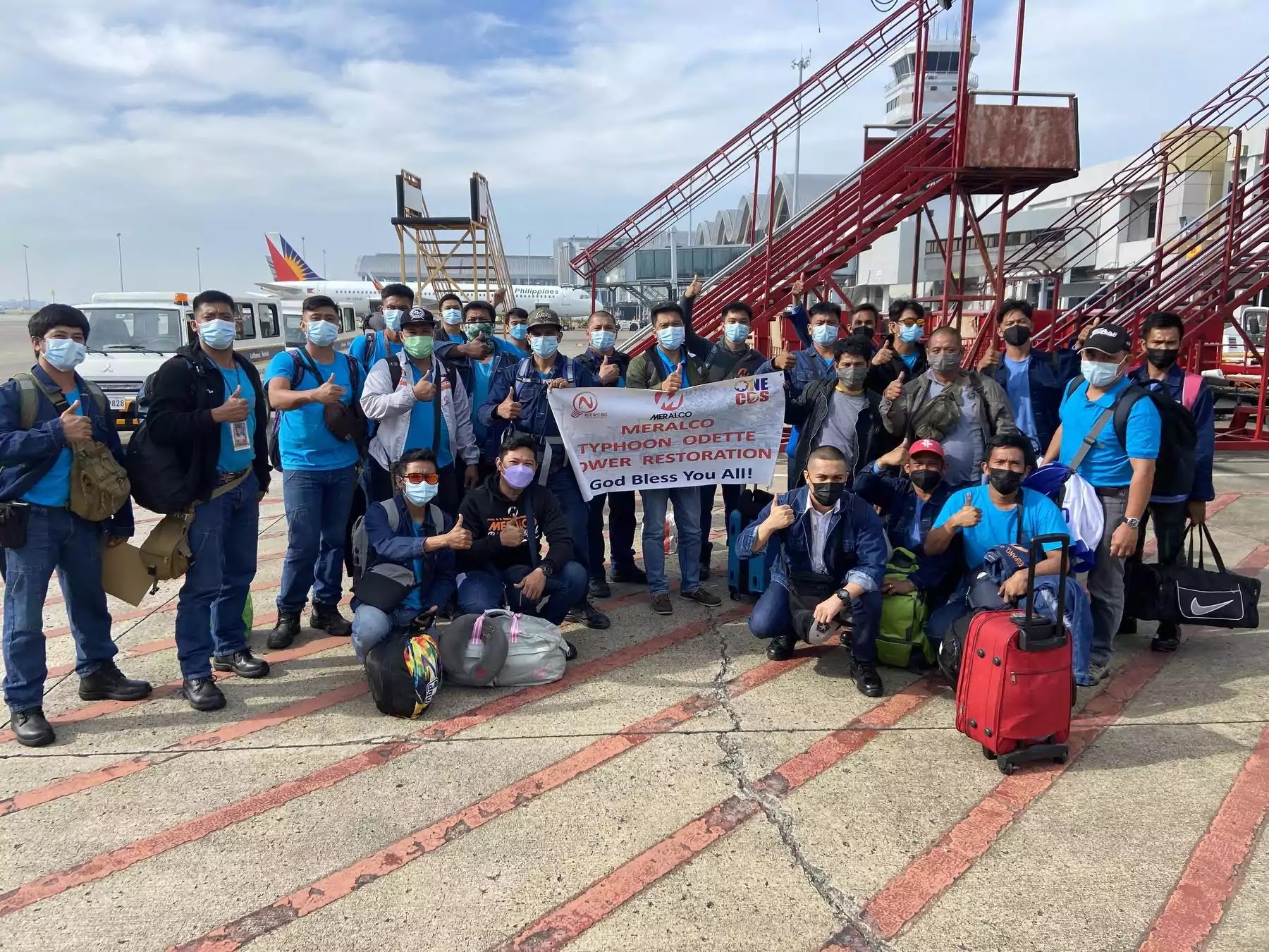 Meralco Typhoon Odette Power Restoration Team