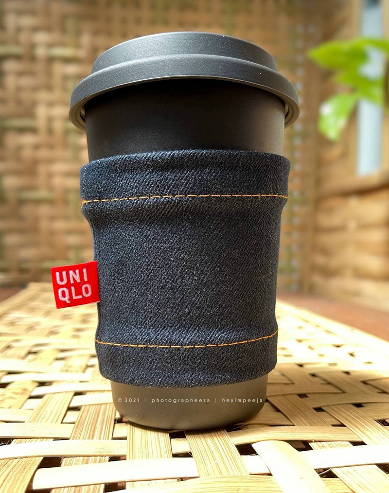 Uniqlo Upcycled cup holder