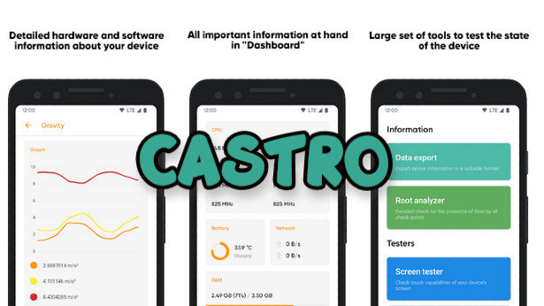 Castro - Βρες όλες τις πληροφορίες για το smartphone σου και έλεγξε τη σωστή λειτουργία του