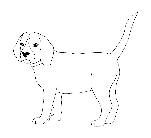 Desenhos de cachorro para Imprimir e colorir