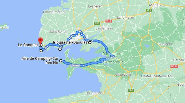 Itinerario del 12 giorno del Tour completo in Bretagna