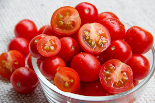 Red Tomatoes on a Bowl