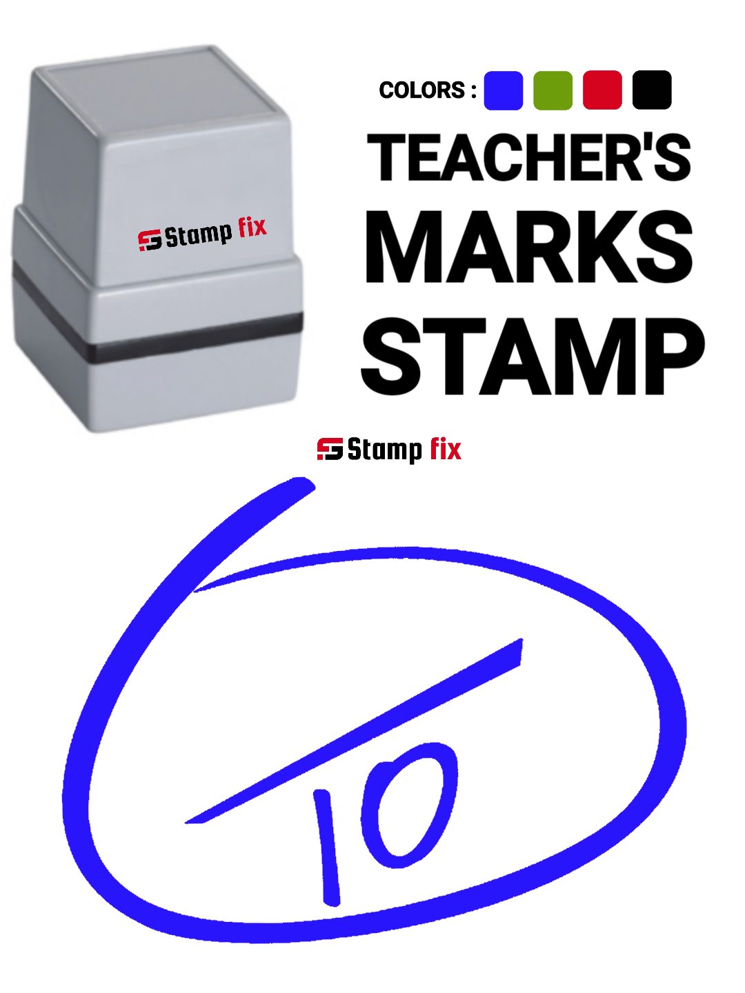 Teachers Marks stamp, Self ink stamp, pre ink stamp, sun stamp, rubber stamp, nylon stamp, polymer stamp
